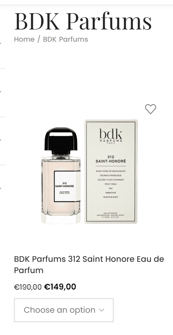 BDK Parfums, one of the most premium perfumes.