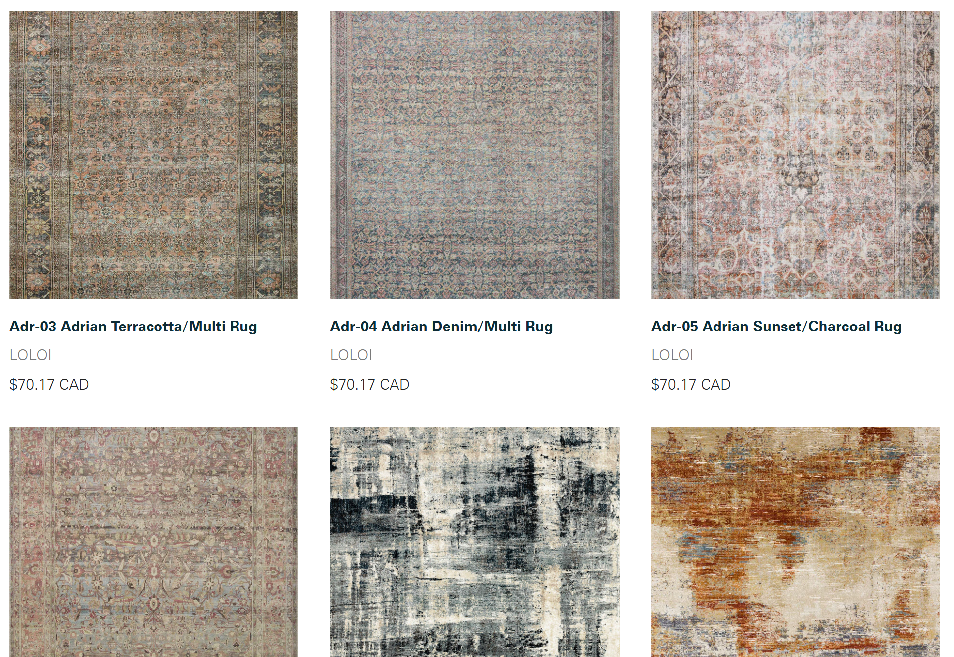 Different types of rugs. Photo courtesy: unionlightiing.com